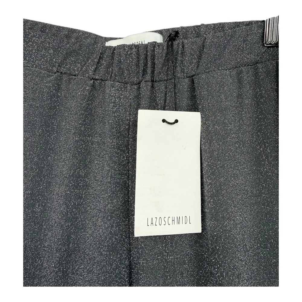 Lazoschmidl Glitter Lurex Metallic Silver Luke Lounge Pants Unisex Size $290 NEW